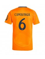 Real Madrid Eduardo Camavinga #6 Vieraspaita 2024-25 Lyhythihainen